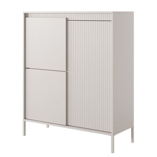 Buffet Haut 3 Portes Beige 104 Cm