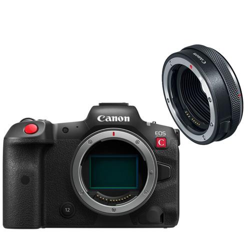 Canon EOS R5C + adaptateur de montage avec bague de contrôle EF-EOS R