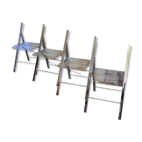 Lot De 4 Chaises Signes  Transparent