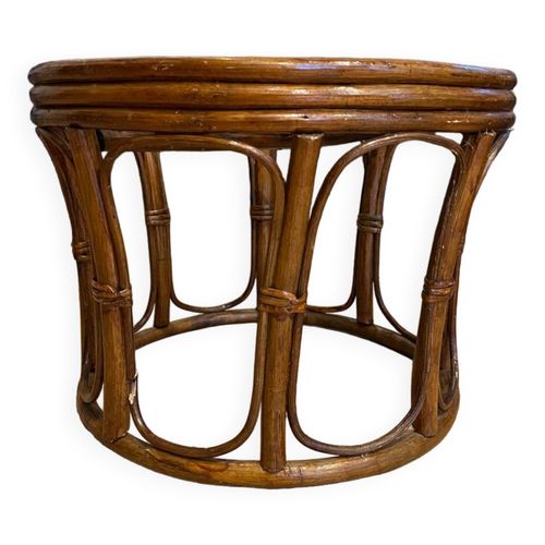 Table Basse  Dappoint Rotin Marron