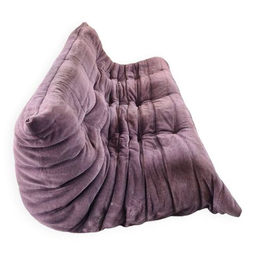 Set Togo Canap 3 Places Et Chauffeuse Par Michel Ducaroy Pour Ligne Roset Violet