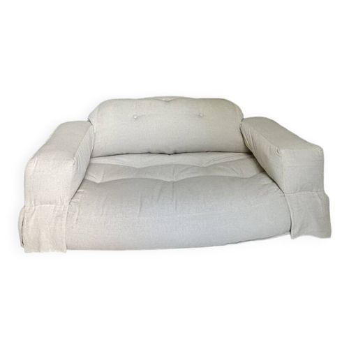 Futon Pliable Hippo  Karup Design Beige