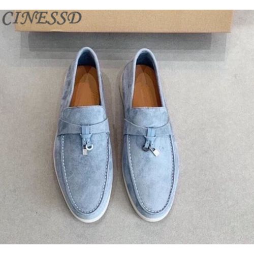 Chaussures Chaussures De Marche Plates En Cuir Suédé Pour Femmesmocassins Paresseuxmocassins Décontractésmules Confortableschaussures De Conduiteverrouillage En Métal