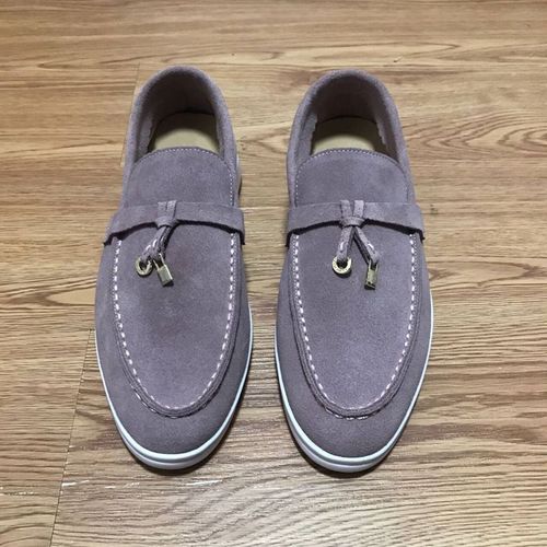 Chaussures Mocassins En Cuir Et Daim Pour Homme Et Femmechaussures Unisexes De Haute Qualitédécontractéesde Marchedoublées En Peau De Moutonété