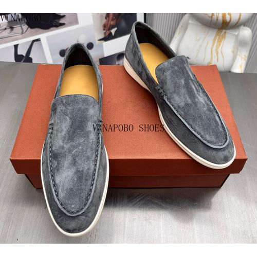 Mocassins Plats Multicolores En Daim Pour Enfants,Chaussures À Enfiler Pour Femmes,Chaussures De Marche D'affaires Formelles,Piste D'été,Haute Qualité - 46