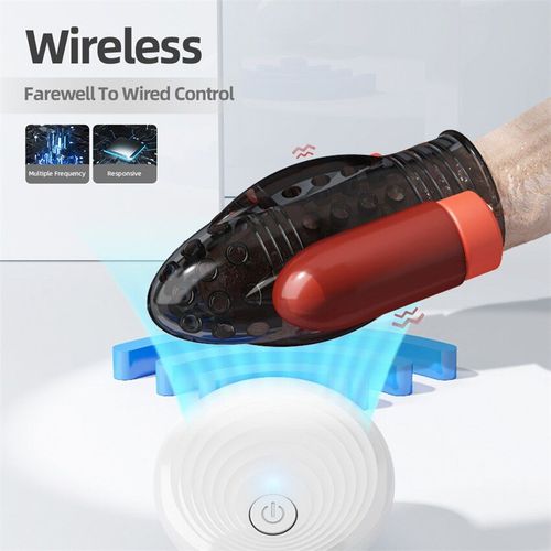 Vibrateur De Tête À Double Pénis Pour Hommes, Masseur De Glans, Vibreur De Balles, Masturbateur Masculin, Jouet Sexuel Pour Couples