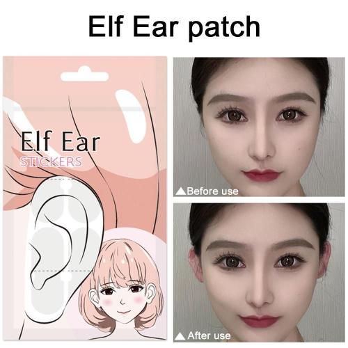 30/6pcs V-Face Elf Oreilles Stickers Elf D'oreille Placage Vertical Oreille Autocollant Devenir Oreille Correction Visage Stand Photo Stéréotypes Autocollant