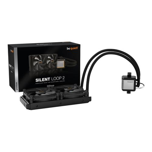 be quiet! Silent Loop 2 240mm - Système de refroidissement liquide de processeur - (pour : LGA1150, LGA1151, LGA1155, LGA1200, LGA2011-3 (Square ILM), LGA2066, AM3+, AM4) - aluminium avec base en...