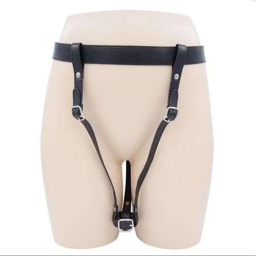 Ceinture D'orgasme Forcée En Cuir, Culotte De Chasteté À Sangle, Baguette Magique, Vibrateur À Sangle, Bondage Bdsm, Jouets Sexuels Pour Femmes S3087