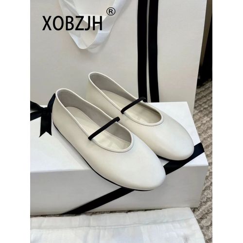 Chaussures Ballerines En Cuir De Luxe Pour Femmeschaussures De Designerballerines Mary Janes Noiresconfortableshaute Qualité