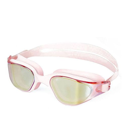 Lunettes De Natation Hd - Sangle Réglable, Triple Anti-Buée, Protection Uv Rose