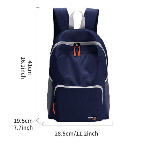 Sac À Dos Pliable ¿ Sac De Voyage Portable Léger Bleu Marine