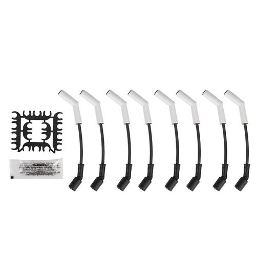 8pcs 9070c Extrême Fil Ensemble Silicone Bougie Fil Manchon Kit Pour Gm Ls/Lt Gen Ls2 Ls3 Ls4 Ls7 Moteurs Réparation Auto Pièces - Type Black