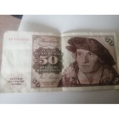 5 Billets Deutschbank 50 Année 1977 Et 1980