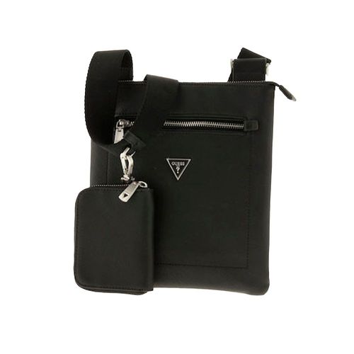 Pochette Guess Femme Classic logo triangle Noir