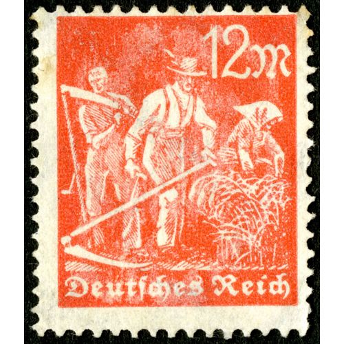 Timbre Oblitéré Deutsches Reich, 12 M