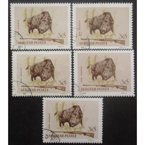 Hongrie N°1691 X 5 Oblitéré
