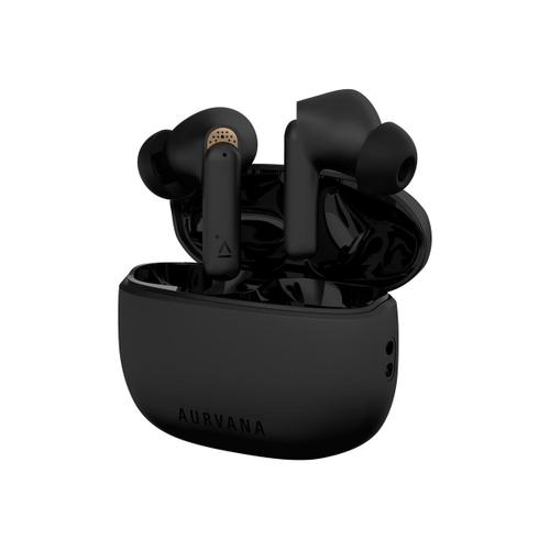 Creative Aurvana Ace - Écouteurs sans fil avec micro - intra-auriculaire - Bluetooth - Suppresseur de bruit actif - noir, cuivre