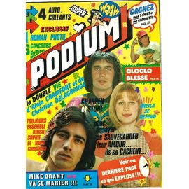 Podium 17 1973 Ringo/Chamfort/Delagrange/Clerc/Mike Brant/Juvet/C Jerome/Belmondo/Topaloff/Caroline Verdi/Stone Charden/Sheila/Cloclo/Beltoise/Lavila