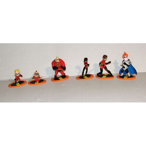 Les Indestructibles Lot Figurines Animation Disney Pixar