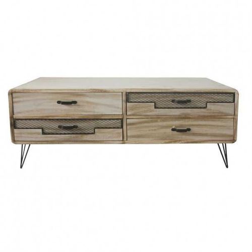Meubles De Télévision Dkd Home Decor Métal Bois De Paulownia (115 X 61 X 43 Cm)