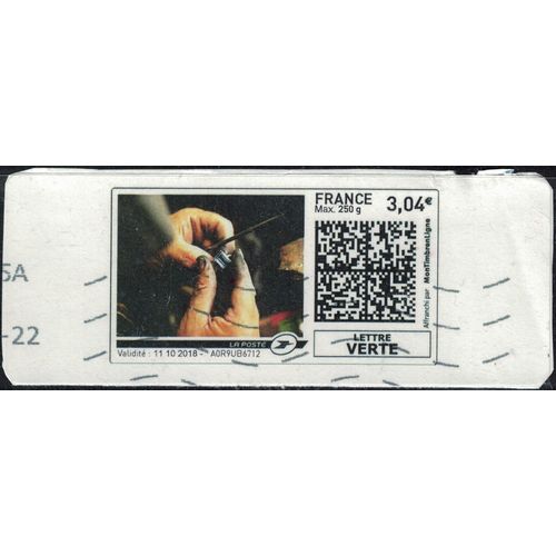 France Vignette Oblitérée Sur Fragment Used Mon Timbre En Ligne Métiers Manuels Su