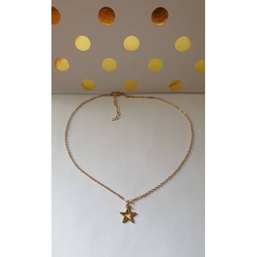Collier Avec Pendentif Étoile Dorée