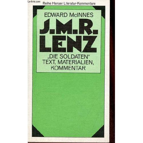 Jakob Michael Reinhold Lenz Die Soldaten Text, Materialien, Kommentar.