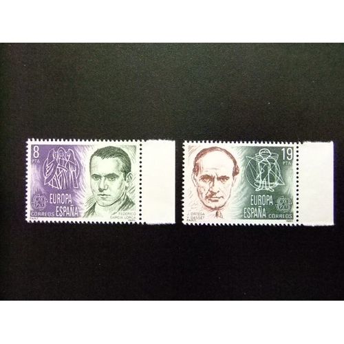 Ar Espagne 1980 / Europa Cept (Federico Garcia Lorca-Jose Ortega Y Gasset) / Edifil 2568 / 69 Mnh Yvert 2214-15 Mh