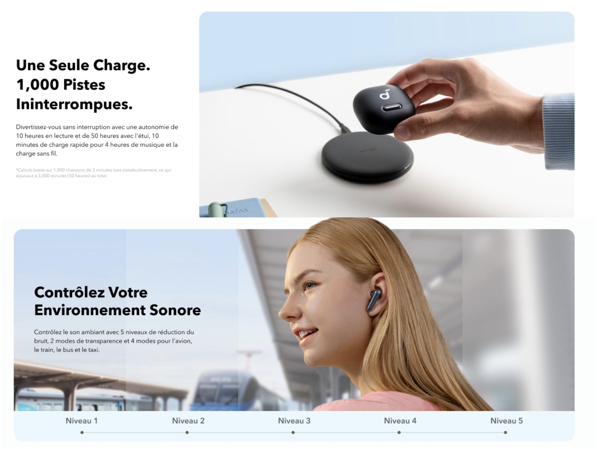 Anker Soundcore Liberty 4 NC Noir velours - couteurs intra-auriculaire sans fil avec micro et Suppresseur de bruit actif image 5 | Rakuten