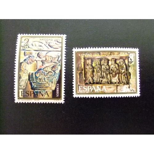 Ar Espagne 1973 / Noël (Naissance Capitale - Adoration Des Rois) / Edifil 2162 / 63 Mnh