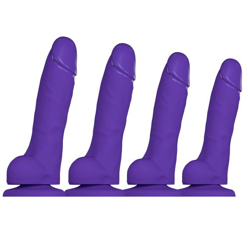 Gode Ventouse Soft Realistic Violet - Strap-On-Me Taille S - Violet
