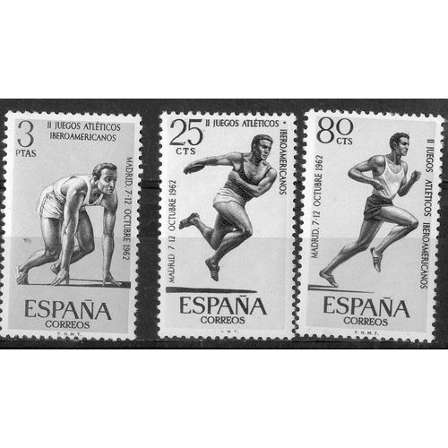 Espagne Timbres Jeux Ibériques 1962