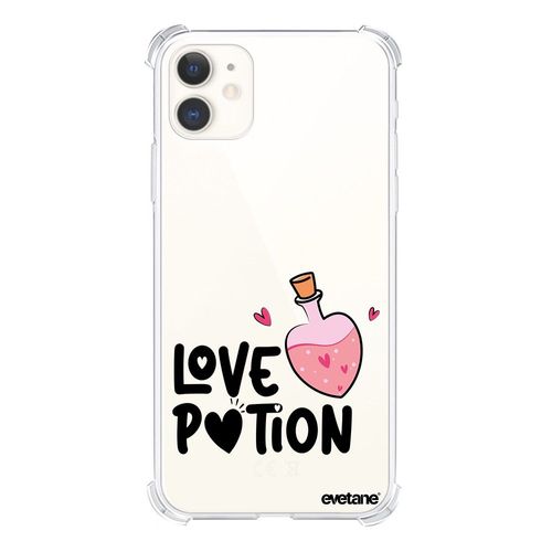 Coque Iphone 11 Silicone Antichocs Solides Coins Renforcés Protection Housse Transparente Love Potion Evetane