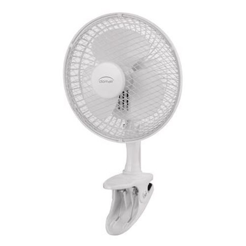 Domair - Ventilateur de table à clipser blanc 15W Ø15 cm - Multicolore