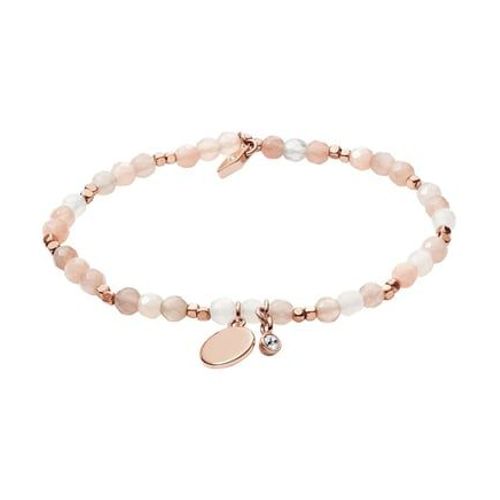 Fossil - Bracelet En Pierres Gemmes Nude - Rose