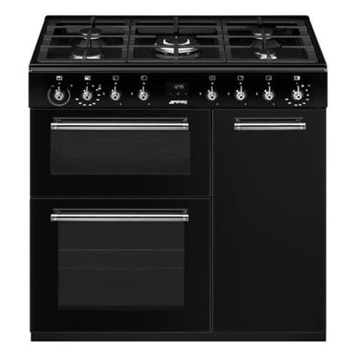 Smeg - Piano de cuisson gaz CX93GMBL - Noir