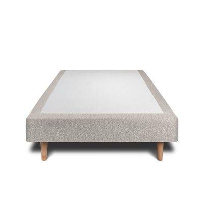 Sommier Tapissier Bouclette Gris 90x200 H29cm