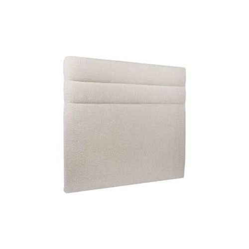 Tete De Lit Lignes Bouclette Beige L 135 Cm - Ep 10 Cm Rembourre