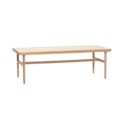 Hubsch - Table Basse Herringbone En Placage De Chêne Et Bois De Chêne - Naturel
