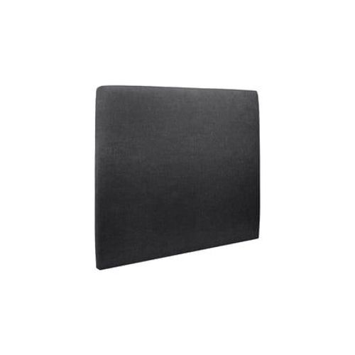 Tete De Lit Tapissee Tissu Noir L 135 Cm - Ep 10 Cm Rembourre