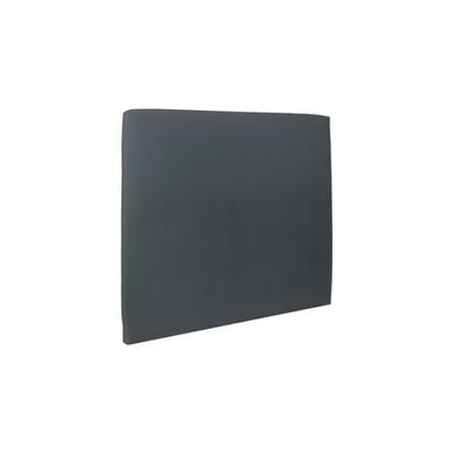 Tete De Lit Tapissee Velours Gris Anthracite L 135 Cm - Ep 10 Cm Rembourre