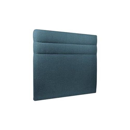 Tete De Lit Lignes Bouclette Bleue L 135 Cm - Ep 10 Cm Rembourre