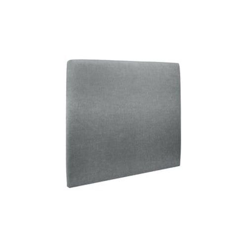 Tete De Lit Tapissee Tissu Gris Anthracite L 135 Cm - Ep 10 Cm Rembourre