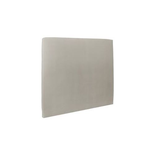 Tete De Lit Tapissee Velours Taupe L 135 Cm - Ep 10 Cm Rembourre