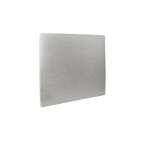 Tete De Lit Tapissee Bouclette Gris L 135 Cm - Ep 10 Cm Rembourre