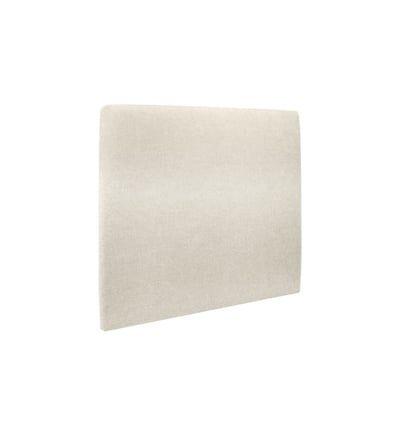 Tete De Lit Tapissee Tissu Beige Clair L 135 Cm - Ep 10 Cm Rembourre