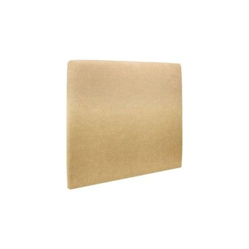 Tete De Lit Tapissee Tissu Jaune L 135 Cm - Ep 10 Cm Rembourre