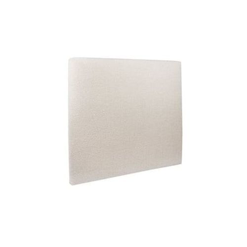 Tete De Lit Tapissee Bouclette Beige L 135 Cm - Ep 10 Cm Rembourre