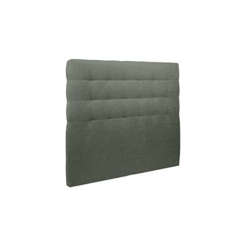 Tete De Lit Capitonnee Tissu Vert L 135 Cm - Ep 10 Cm Rembourre